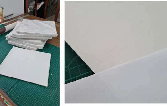 Pack de 100 pliegos eggshell con defecto 30x35 cm