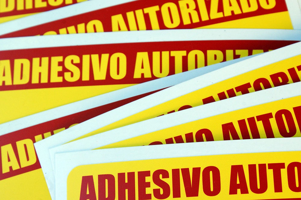 Adhesivo autorizado